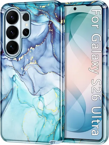 Miniatura 19 de Btscase para Samsung Galaxy S25, [Probado contra caídas de grado militar] Funda protectora de diseño de patrón de mármol, resistente, delgada