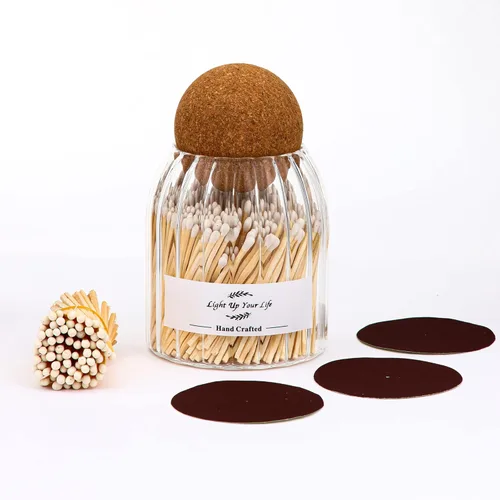 Miniatura 16 de Cloche de cristal con Striker, soporte de vidrio con Striker, Match Cloche Glass con Striker, soporte Match Striker, soporte de baño de lujo