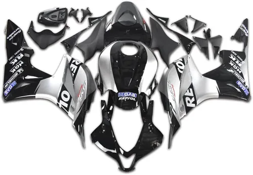 Miniatura 18 de Carenado negro brillante para Honda 2007 2008 CBR600RR CBR 600RR nueva inyección ABS plásticos cuerpo kit cuerpo trabajo 07 08