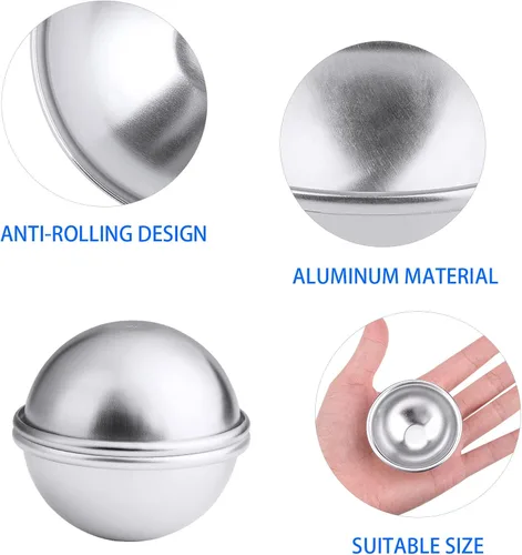 Miniatura 3 de 20 piezas, 10 juegos de moldes para bombas de baño, moldes para jabón y prensas para bombas de baño para suministros de fabricación DIY