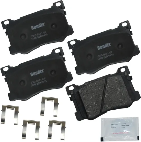 Miniatura 390 de Pastillas de freno delanteras cerámicas Bendix Priority1 CFC2302 para Hyundai Elantra 2021, Sonata 2022-2020, Kia K5 2023-2021