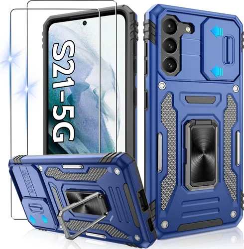 Miniatura 271 de Gritup para Samsung Galaxy S22 Funda con protectores de pantalla HD de 2 paquetes y cubierta deslizante para la cámara, protección contra caídas