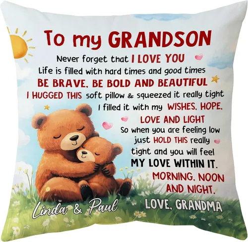 Miniatura 12 de Hyturtle Almohada para nieta (inserto incluido), regalos de Navidad y cumpleaños para nieta de abuela y bisabuela, almohada costera de tortuga Nieta