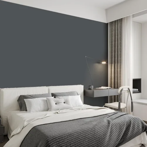 Miniatura 7 de CHIHUT Papel tapiz de color gris sólido para despegar y pegar, color gris mate, papel adhesivo autoadhesivo, impermeable, extraíble, moderno, rollo