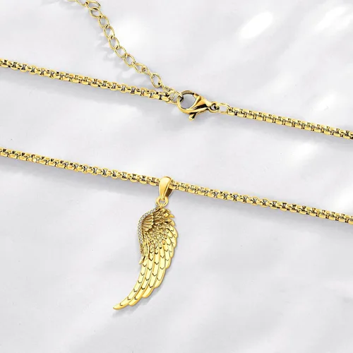 Miniatura 170 de Collar de alas de ángel de plata de ley 925, ángel de la guarda, enfermera RN caduceo, dije de ángel de cristal, joyería de regalo para mujer