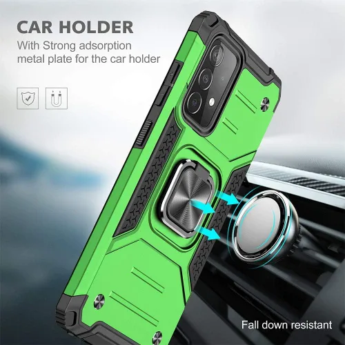 Miniatura 6 de HNHYGETE Funda para Samsung A52, Galaxy A52 5G, con protector de pantalla HD, a prueba de golpes, resistente a los golpes, con anillo de rotación