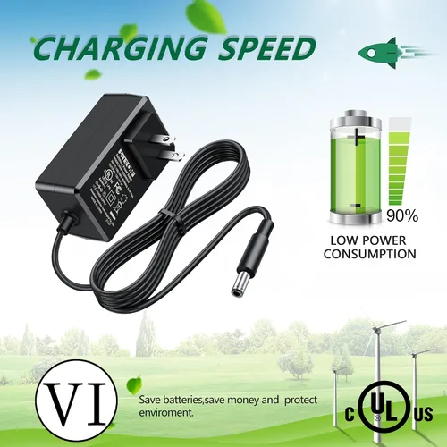 Miniatura 5 de Adaptador de CA con certificación UL, cargador de batería de repuesto para taladro inalámbrico rosa, kit de herramientas de destornillador eléctrico