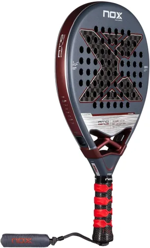 Miniatura 2 de Pala de pádel AT10 Genius 12K de Agustin Tapia 2025 Luxury Series Teardrop Pala Padel EOS Flap Aerodinámica y tecnología de agarre personalizado