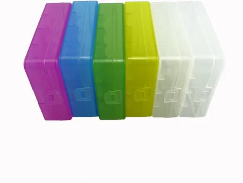 Miniatura 4 de Honbay Estuche de almacenamiento de batería/caja/organizador/soporte para 4 baterías 18650 o 8 baterías CR123A, paquete de 6 (multicolor)