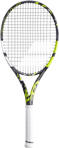 Miniatura 2 de Babolat Raqueta de tenis Pure Aero Team (7ª generación) ensartada con intestino Syn de 0.56 oz a tensión de rango medio