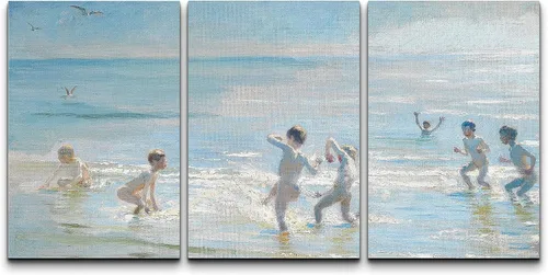 Miniatura 14 de Wall26 - Lienzo decorativo para pared, 3 piezas, serie de pinturas famosas