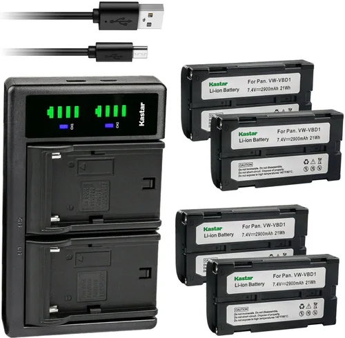 Miniatura 7 de Kastar Cargador de batería USB LTD2 para BDC46B, BDC-58, BDC58, BDC-70, BDC70, BLI-SRX1, SDL30, SDL50, CDC68, Energizer ERC610, Fuji VMBPL30A
