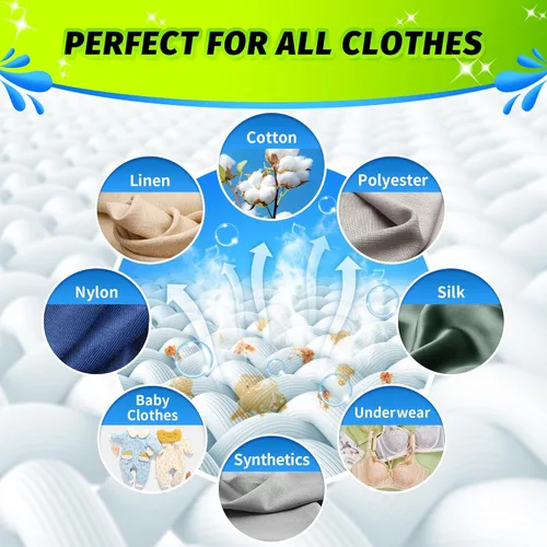 Miniatura 7 de Sábanas de detergente para ropa – Aroma de lino fresco, 200 cargas (100 hojas), sin plástico para viajes, dormitorios, hogar, apartamentos