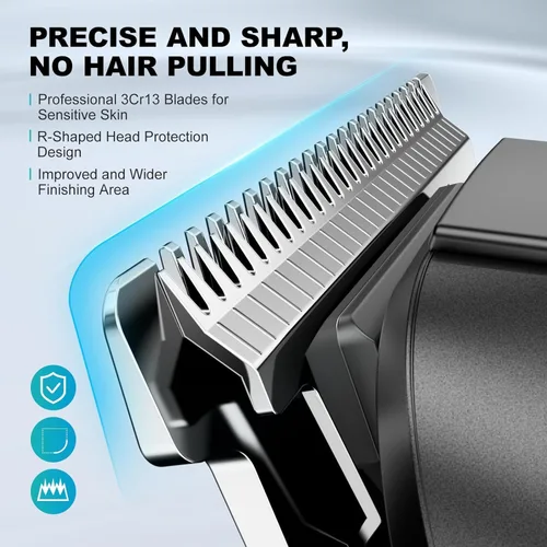 Miniatura 3 de kensen Manscape - Recortadora de pelo corporal de doble velocidad para hombres, recortadora de barba 4 en 1 para hombres, 210 minutos de tiempo