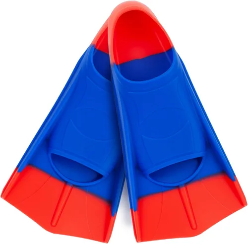 Miniatura 17 de Aletas de natación para niños, aletas cortas para jóvenes, aletas de entrenamiento de natación para natación de regazo, para niños y niñas