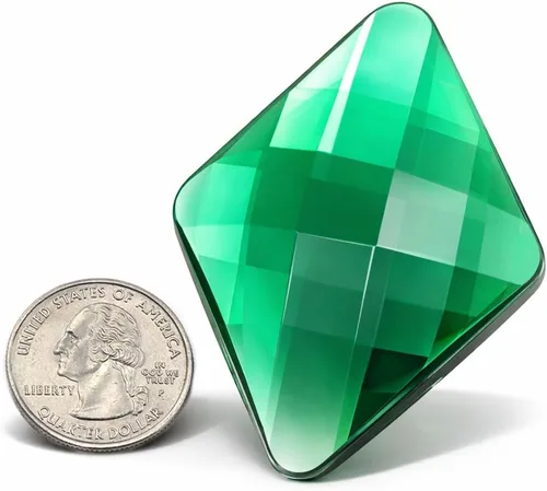 Miniatura 10 de Allstarco Enormes joyas de diamante autoadhesivas de 2.638x1.890 in - 1 pieza, Acrílico