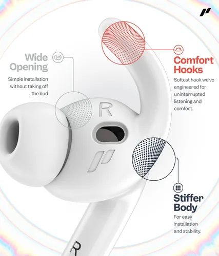 Miniatura 3 de Proof Labs 4 pares de fundas para AirPods Pro 3 ganchos para las orejas [bolsa de almacenamiento añadida] accesorios antideslizantes para las orejas
