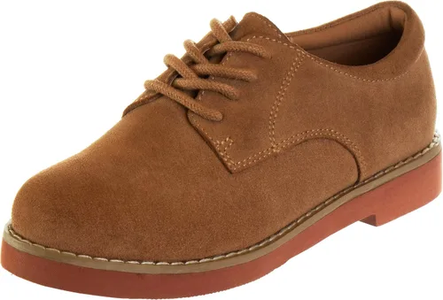 French Toast Zapatos de vestir para niñas y niños Zapatos Oxford para niños, uniforme escolar, zapatos de vestir para iglesia, con cordones de piel