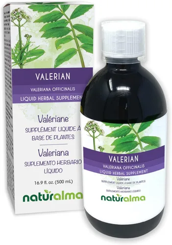 Miniatura 9 de Naturalma Valeriana (Valariana officinalis) Tintura de raíz sin alcohol - Extracto líquido de 4 onzas líquidas en gotas - Suplemento herbario