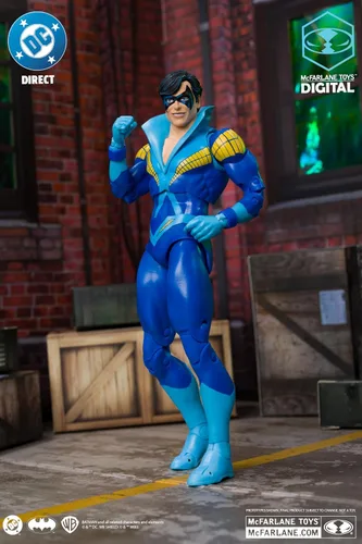 Miniatura 10 de McFarlane Toys - DC Direct Nightwing (Teen Titans) Figura de acción de 7 pulgadas con coleccionable digital