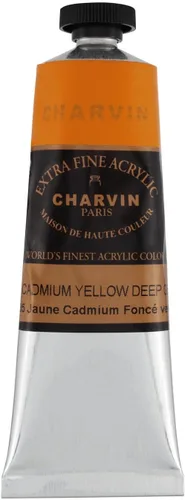 Miniatura 146 de Charvin Pintura acrílica profesional extrafina – verde absenta, tubo de 2.1 fl oz, pigmentos de triple fresado, resistente a la luz, pinturas