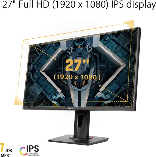 Miniatura 2 de ASUS TUF Gaming 27" 1080P Monitor (VG279QR) - Full HD, IPS, 165Hz (soporta 144Hz), 1ms, Extreme Low Motion Blur, compatible con G-SYNC, Shadow