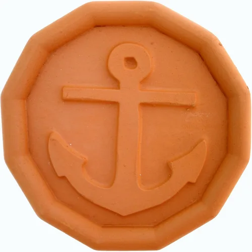 JBK Pottery Terracotta - Conservador de azúcar moreno hecho a mano de terracota con discos decorativos - Conservador de azúcar moreno apto para