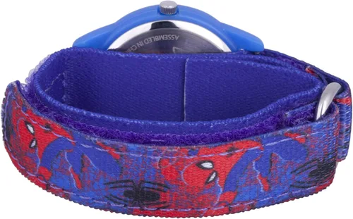 Miniatura 2 de Marvel Spider-Man - Reloj analógico de cuarzo con correa de nailon para niños, Negro, Reloj analógico Spider-Man