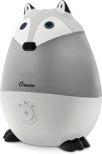 Crane Humidificador ultrasónico de animales de niebla fría para dormitorio y guardería de niños, ajustable de 0.5 galones, apagado automático, zorro