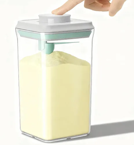 Miniatura 10 de Recipiente hermético de almacenamiento de alimentos con tapas, sin BPA para espagueti, cereales, harina, arroz, organizador de cocina