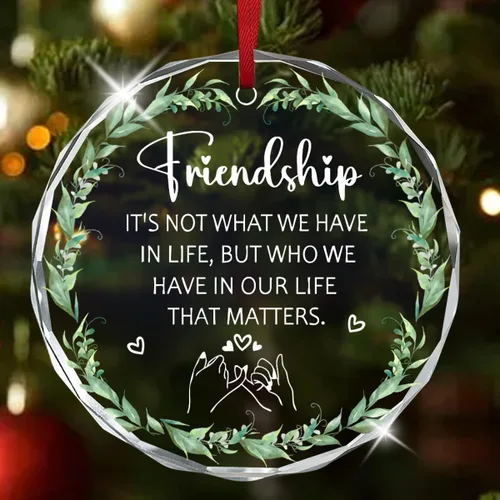 Miniatura 10 de Jesuspirit Adornos Navideños de Amigos 2025, Regalos de Amistad para Mujeres y Amigas, Adorno para Árbol de Navidad, Adorno de Regalo para Hermanas