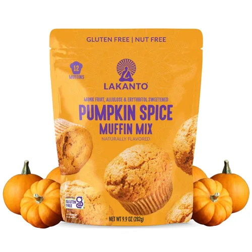 Miniatura 13 de Lakanto Mezcla para muffins de arándanos sin azúcar - Sabor natural, endulzada con edulcorante de fruta de monje, amigable con la dieta keto, 3