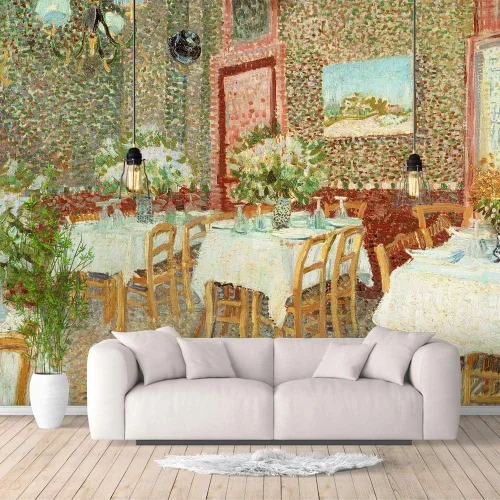 Miniatura 32 de IDEA4WALL Murales de pared para dormitorio, noche estrellada de Van Gogh, pinturas famosas, papel tapiz extraíble grande, calcomanías de pared