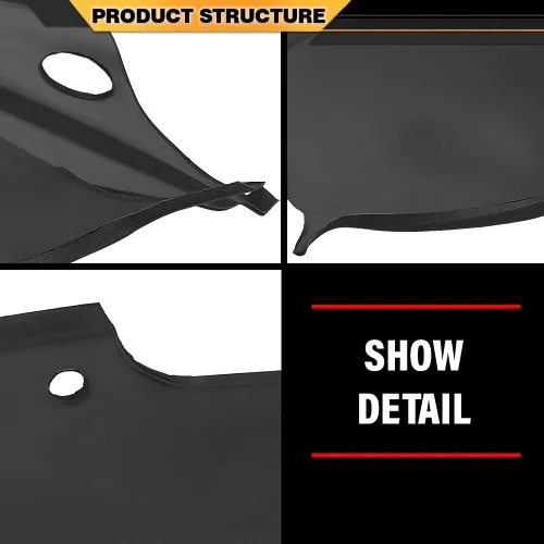 Miniatura 8 de CNNELL Cubierta de tablero compatible con Acura TL 2004-2008 negro 30408LLBLK
