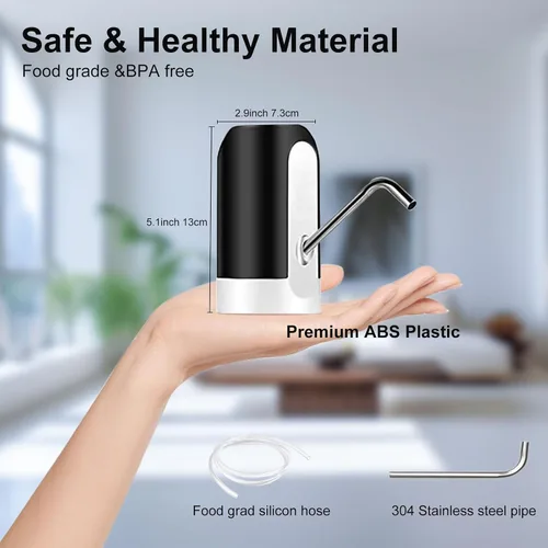 Miniatura 4 de Dispensador de botellas de agua de 5 galones, bomba de botella de agua de carga USB, dispensador de agua portátil para beber eléctrico para 2-5