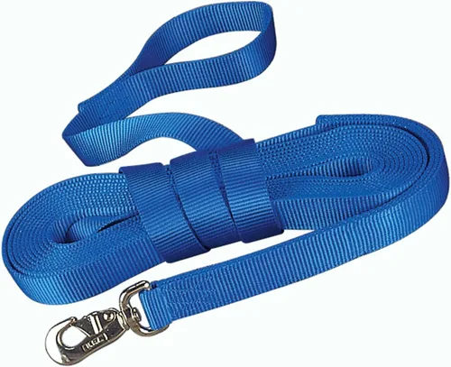 Miniatura 7 de Hamilton Línea larga de caballo de nailon grueso individual con broche giratorio de toro, 26 pies de largo por 1 pulgada de ancho, negro