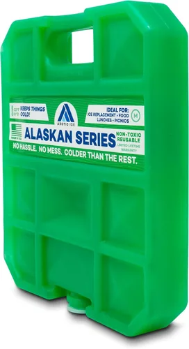 Miniatura 2 de Arctic Ice Bolsa de hielo reutilizable de larga duración de la serie Alaskan, se congela a 32 ° Fahrenheit, mantiene los alimentos y bebidas frescos