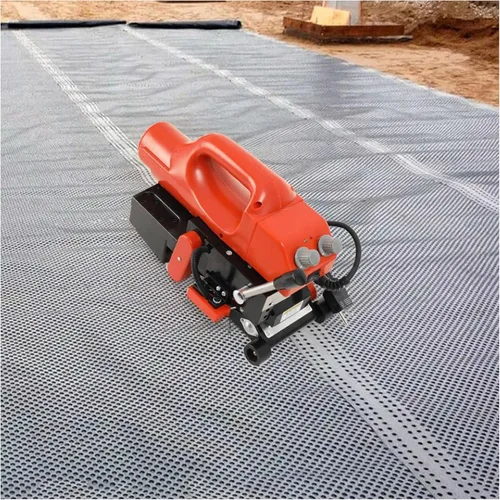 Máquina de soldadura de geomembrana 800W, 0~842.0 °F/32~842℉ Kit de herramientas de soldadura de cuña caliente, máquina de soldadura de sellado de