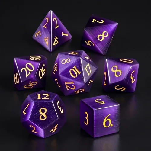 Miniatura 11 de LUCKY-M Juego de dados de piedras preciosas DND, juego de dados de mazmorras y dragones, juegos de dados RPG, accesorios de regalo