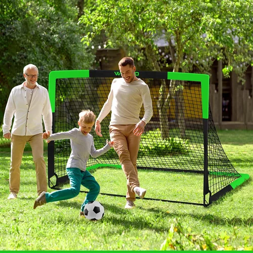 Miniatura 7 de Kids Soccer Goals for Backyard Set of 2, 6x4 ft Portable Toddler Soccer Goal Training Equipment with Soccer Target, Ball, Cones, Soccer Net for Kids