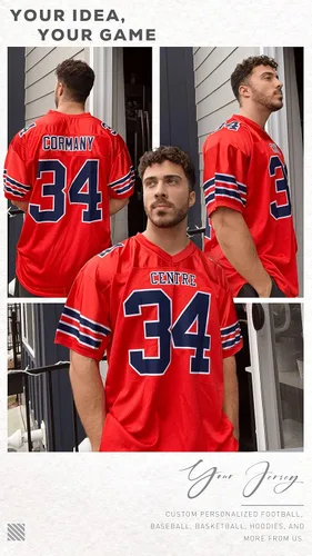 Miniatura 5 de Camisetas de fútbol personalizadas de malla, camisetas de fútbol atléticas con costura, número de nombre del equipo personalizado para adultos