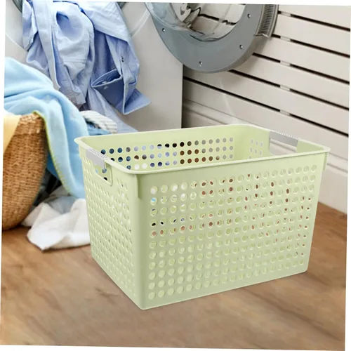 Miniatura 3 de Cesta de lavandería de plástico de gran capacidad, asa organizadora de ropa sucia y artículos diversos, para uso en casa, oficina o escuela