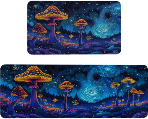 Miniatura 41 de Mloabuc® Tapete decorativo de flores, tapetes de cocina de arpillera de arpillera para mujer, accesorios de cocina para exteriores, 17 x 30 pulgadas