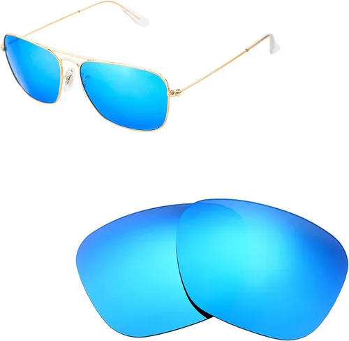 Miniatura 3 de Walleva Lentes de repuesto para lentes de sol Ray-Ban RB3136 Caravan de 2.283in, múltiples opciones disponibles