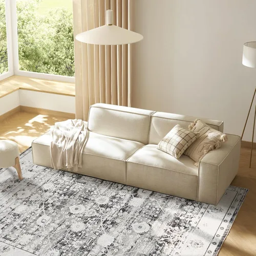 Miniatura 27 de Syalife 6x9 Alfombra Lavable para Área, Ultra Suave Antideslizante, Pila Baja, Alfombra Vintage Resistente a Manchas para Sala de Estar, Alfombra