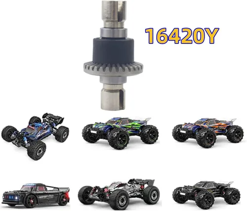 Miniatura 2 de 16420Y caja de diferencial de engranajes de metal completo para H16E H16P H16PL H16BM 16207 H16DR H16GT 14301 JC16EP M161 RC piezas de actualización