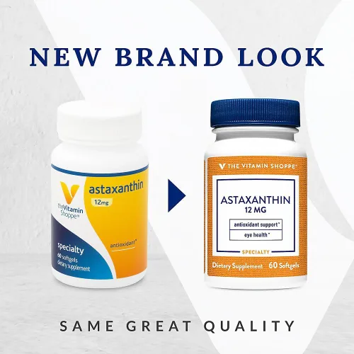 Miniatura 2 de The Vitamin Shoppe Astaxantina (Solasta) que apoya la salud del cerebro y el corazón y la piel para un envejecimiento saludable (60 cápsulas blandas)