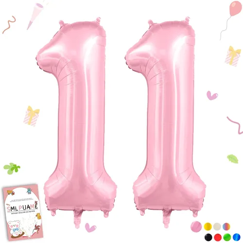 Miniatura 181 de Globos grandes de 40 pulgadas de números del 0 al 9, globos numéricos para decoración de fiesta de cumpleaños, globos de helio de aluminio