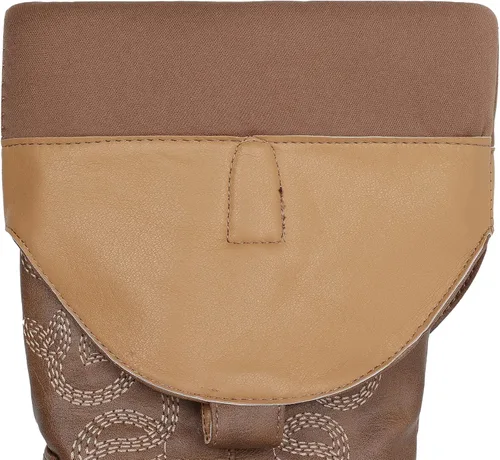 Miniatura 5 de SHIBEVER Botas vaqueras vaqueras para mujer Botas hasta la rodilla para mujer, botas occidentales bordadas con tacón grueso y ancho de pantorrilla