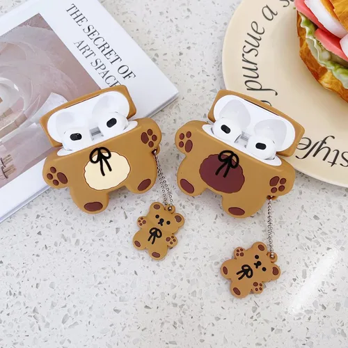 Miniatura 4 de Funda 3D 3D de pato+pollito para AirPod 3ª, funda 3D linda de dibujos animados para mujeres y niñas, niños, elegante, elegante, encantadora, kawaii